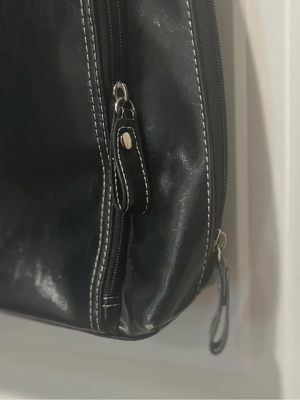 Samsonite Black Faux Leather Tote Handbag